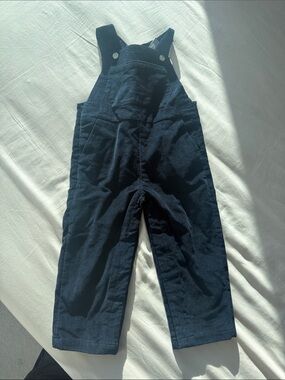 Jacadi Dark Navy Corduroy Overalls for Kids